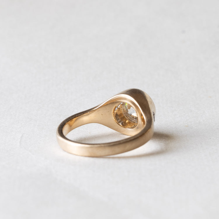 14K 2 Carat Trio Lab Diamond Ring