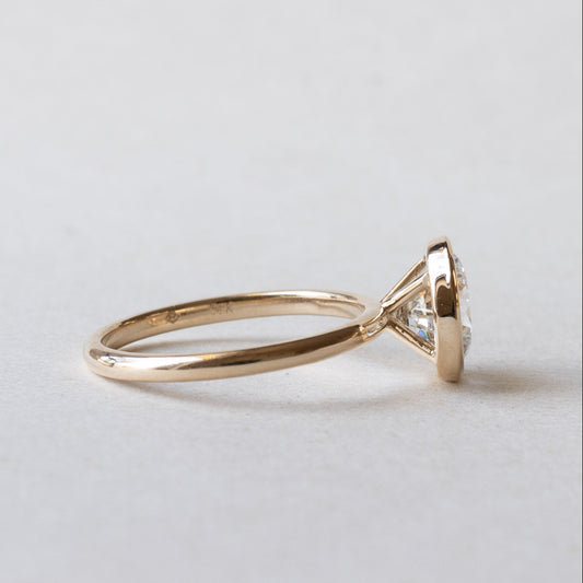14K 2.5 Carat IGI Lab Diamond Engagement Ring