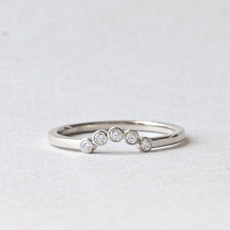 14K Lab Diamond Ring Guard