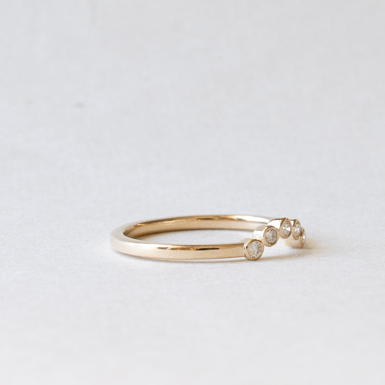 14K Lab Diamond Ring Guard