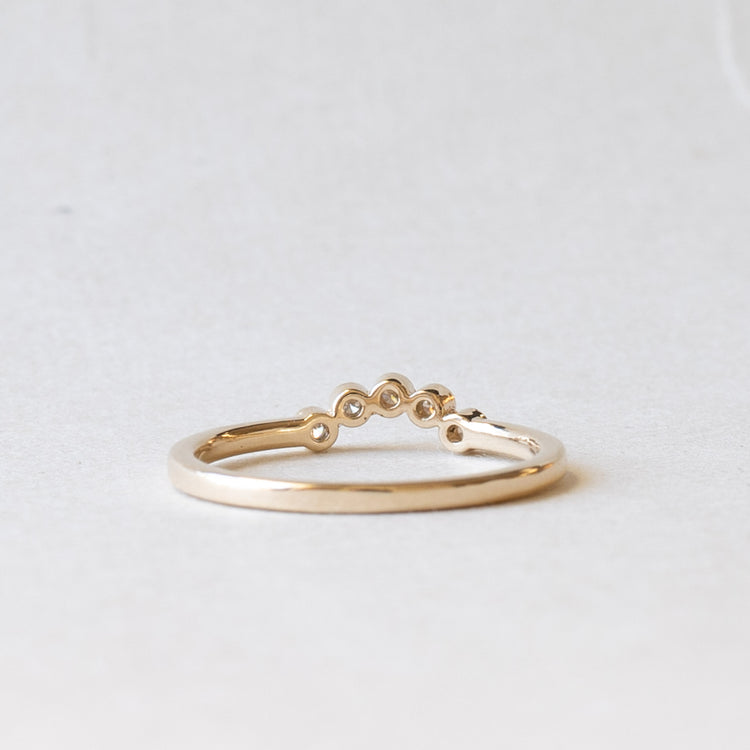 14K Lab Diamond Ring Guard