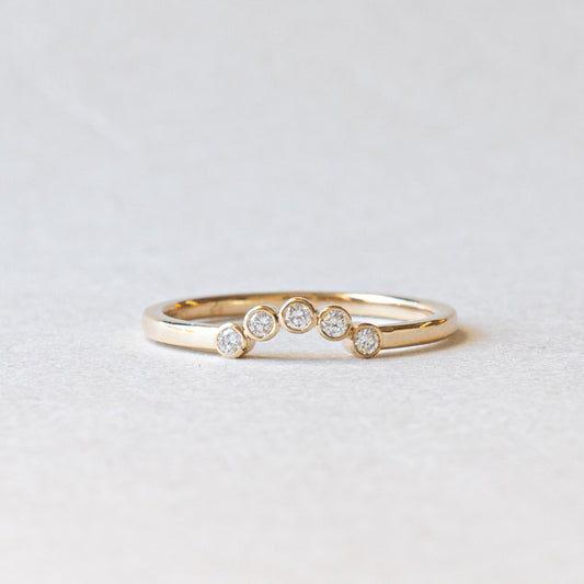 14K Lab Diamond Ring Guard