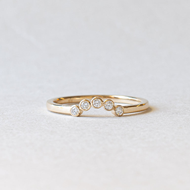 14K Lab Diamond Ring Guard
