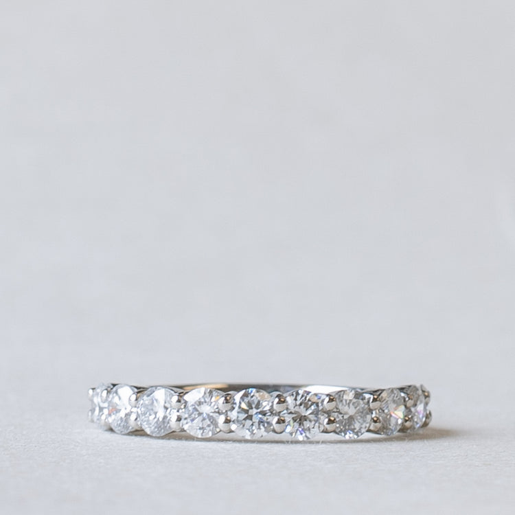 Platinum 2.75mm Round Anniversary Lab Diamond Band