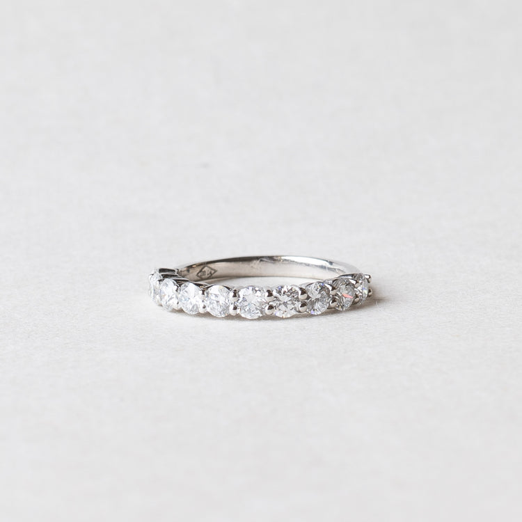 Platinum 2.75mm Round Anniversary Lab Diamond Band