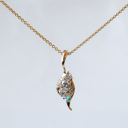 14K 0.5CTTW Diamond Pendant Necklace