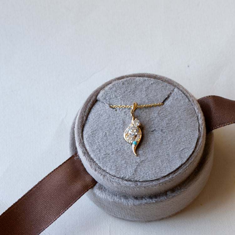 14K 0.5CTTW Diamond Pendant Necklace