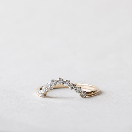 14K Lab Diamond Ring Guard