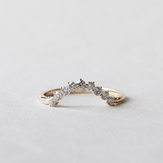 14K Lab Diamond Ring Guard