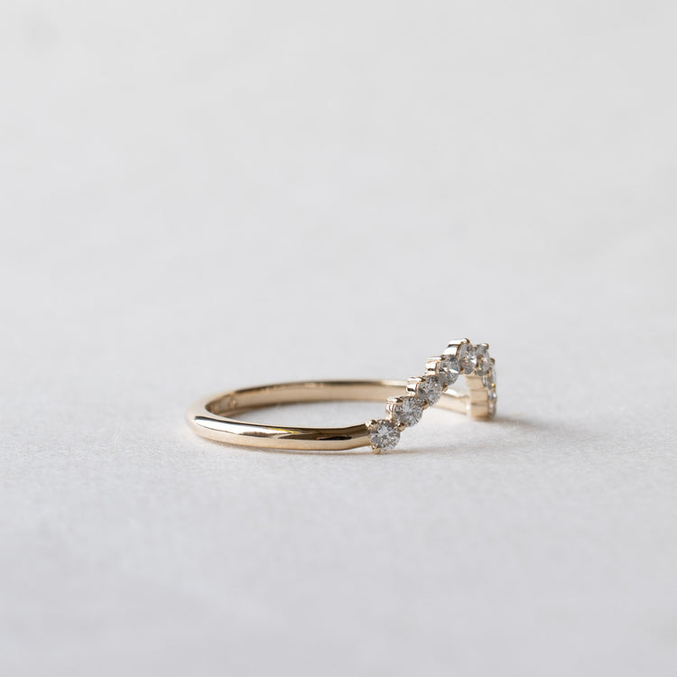 14K Lab Diamond Ring Guard