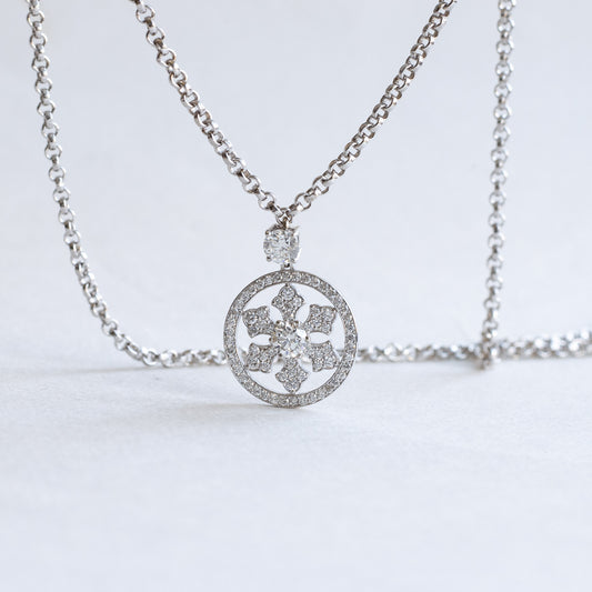 Snowflake Diamond Necklace
