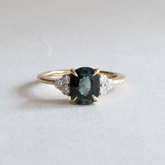 2.1 Carat Green Tourmaline Ring
