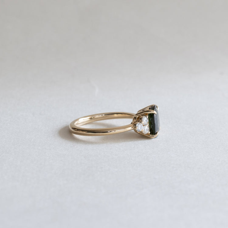 2.1 Carat Green Tourmaline Ring