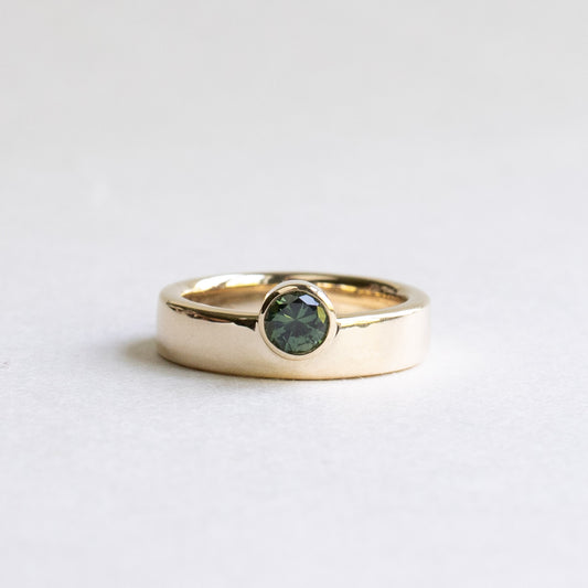 Sapphire Off Set Band
