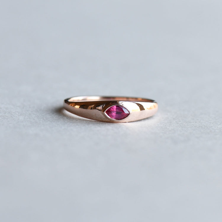 Ruby Signet Ring Size 6.5