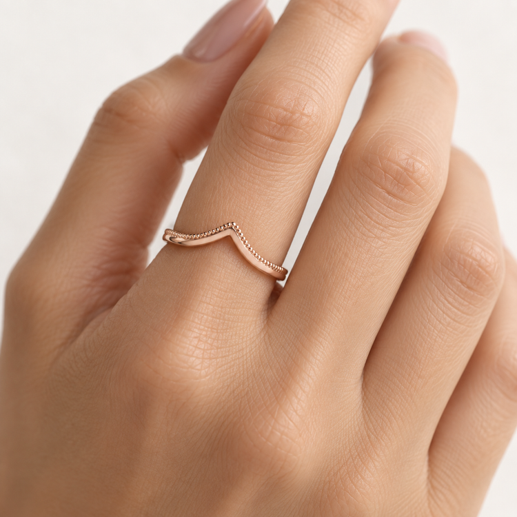 14K Milgrain Crown