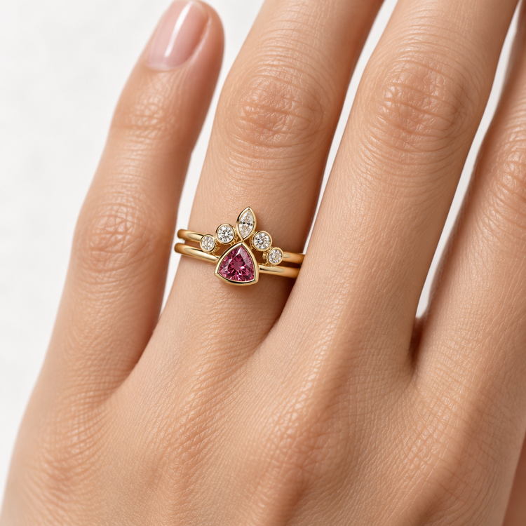 14k Tourmaline Ring Set