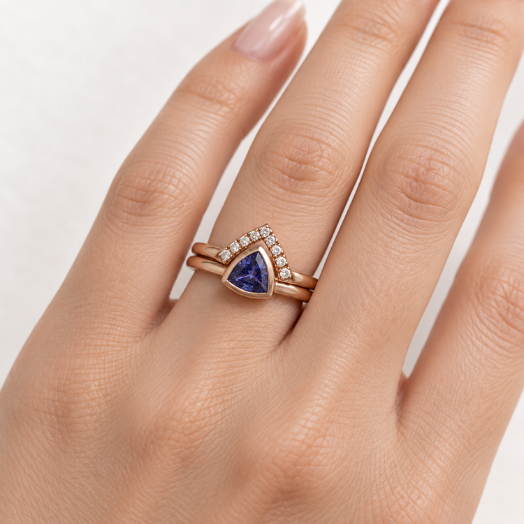 Tanzanite Trillion Set