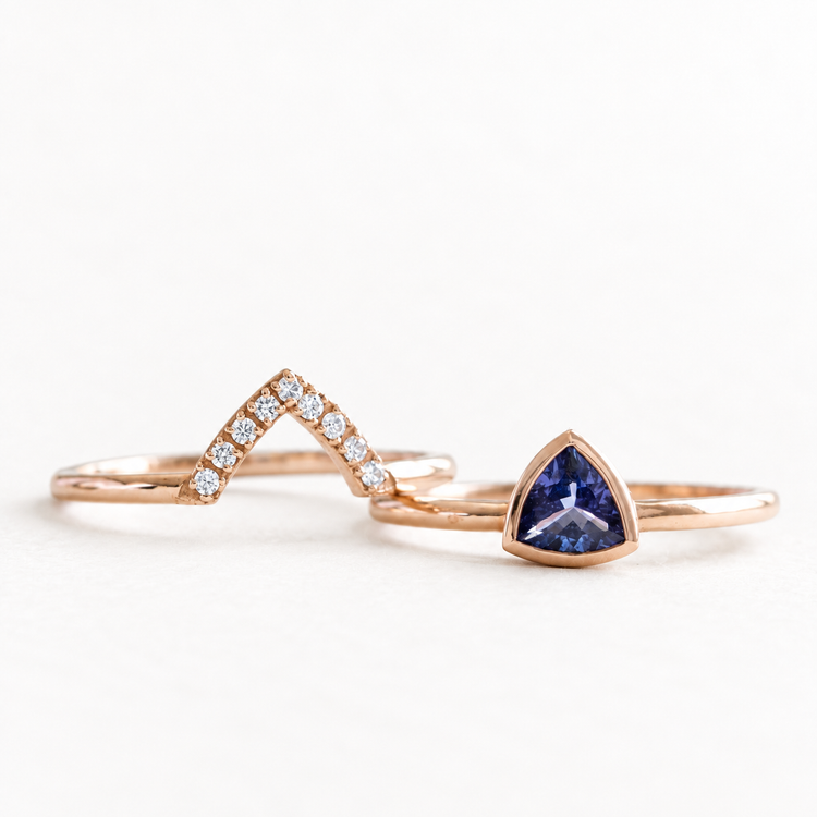Tanzanite Trillion Set