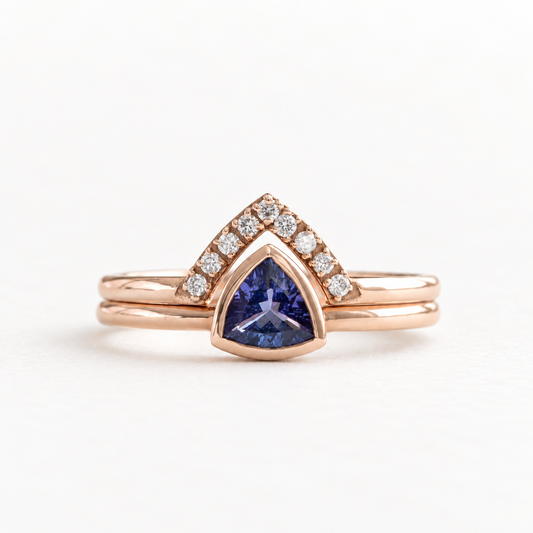 Tanzanite Trillion Set