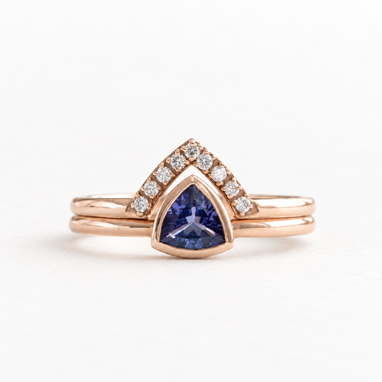 Tanzanite Trillion Set