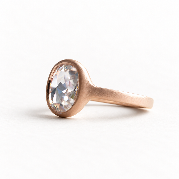 14K Moissanite Ring