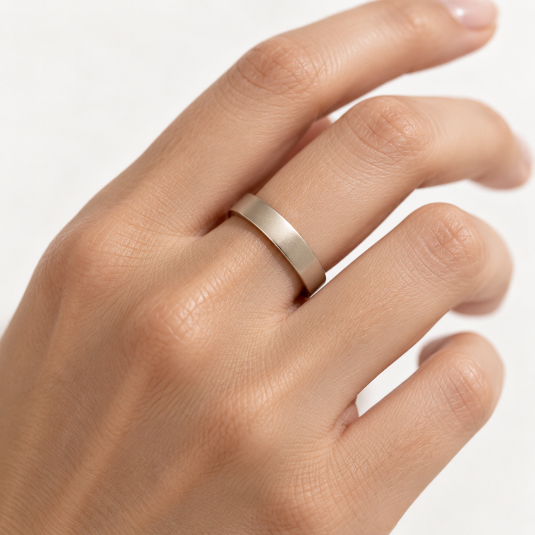 14k Yellow Gold 5mm Flat Band