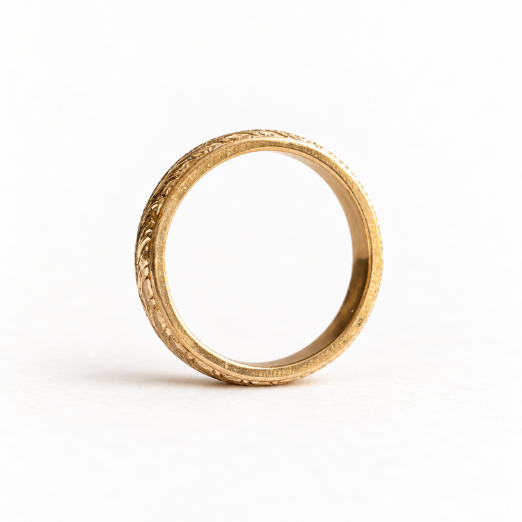 14K Rose Gold Band Size 6