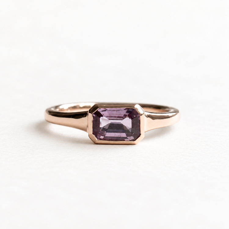 14K Pink Sapphire Ring