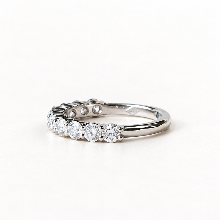 Platinum 2.75mm Round Anniversary Lab Diamond Band