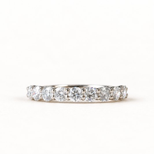 Platinum 2.75mm Round Anniversary Lab Diamond Band
