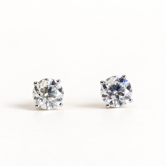 14K 4 CTTW Diamond Studs