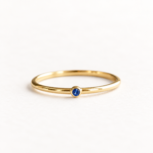 Dot Sapphire Ring