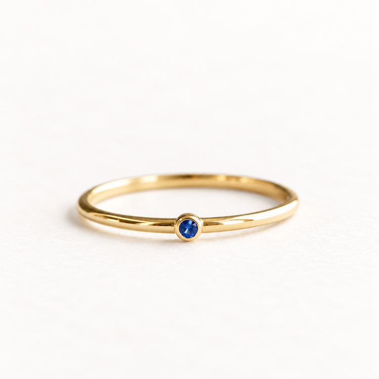 Dot Sapphire Ring