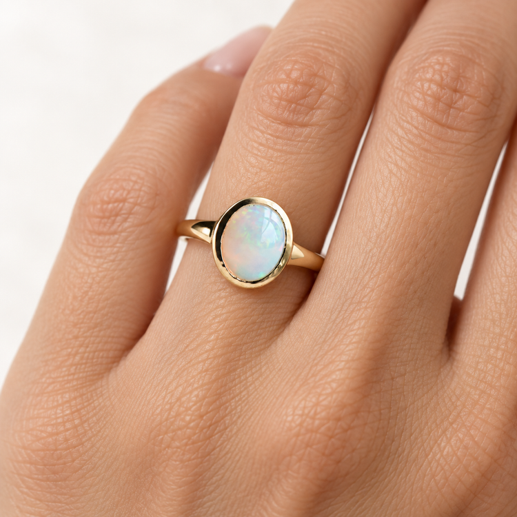 14k Ethiopian Opal Ring