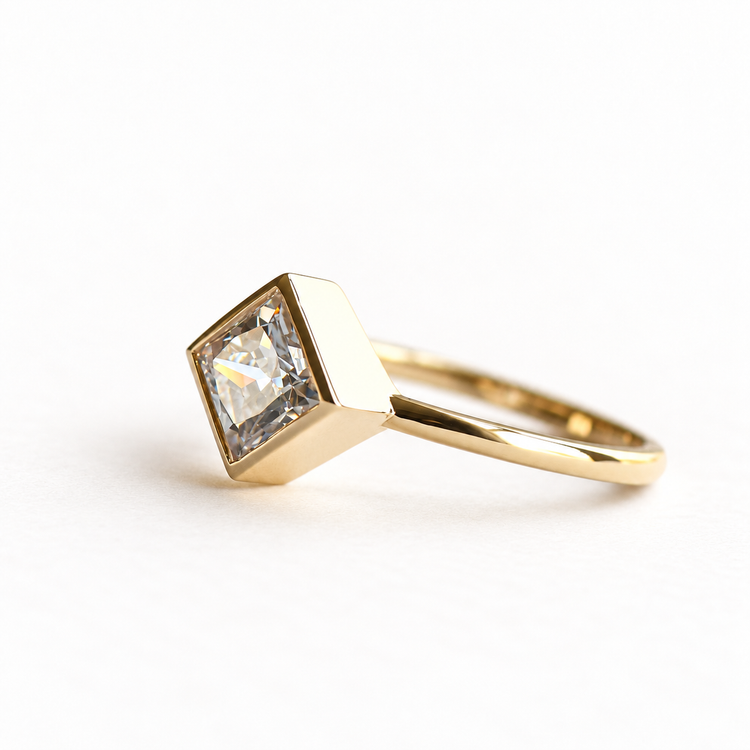 14k Princess Cut Ring