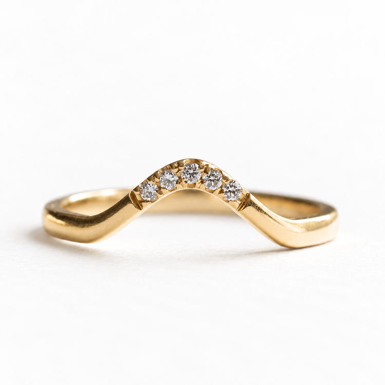 14k Diamond Ring Guard