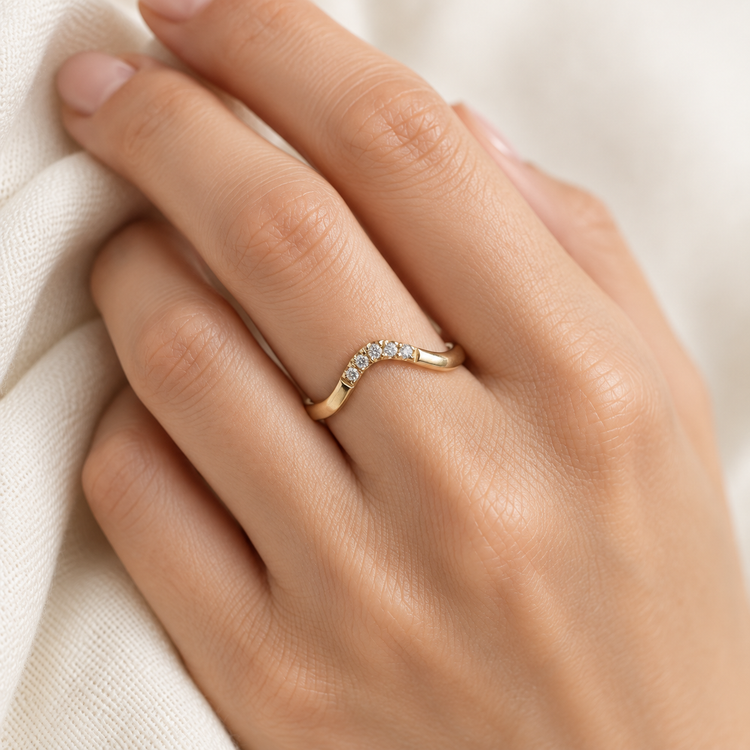14k Diamond Ring Guard