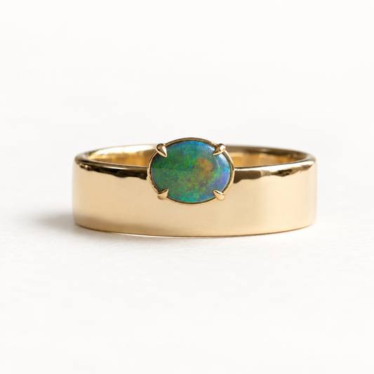 14K East West Opal Ring