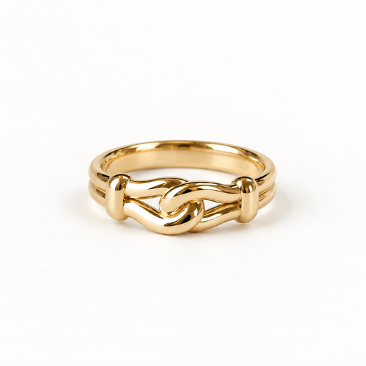 14k Yellow Gold Bucket Ring