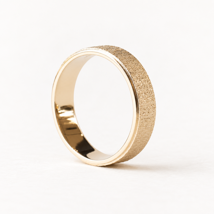 14K Yellow Gold 6mm Wedding Band