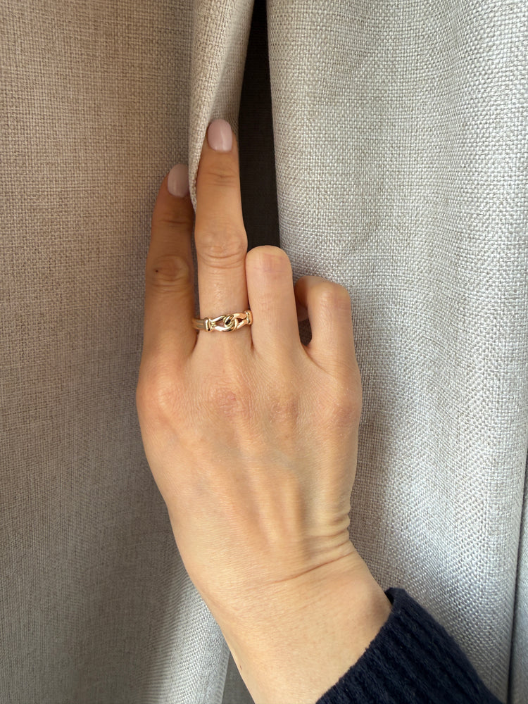 14k Yellow Gold Bucket Ring
