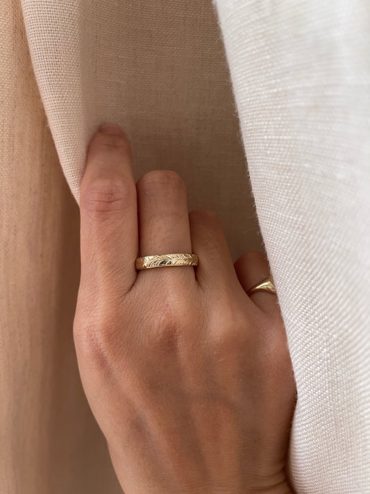 14K Rose Gold Band
