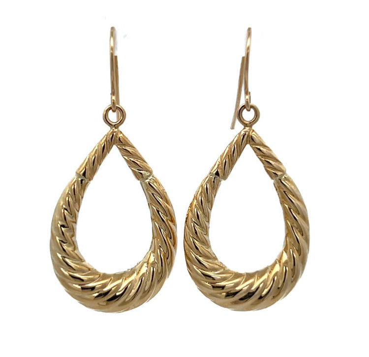 14K Gold Dangle Drop Earrings