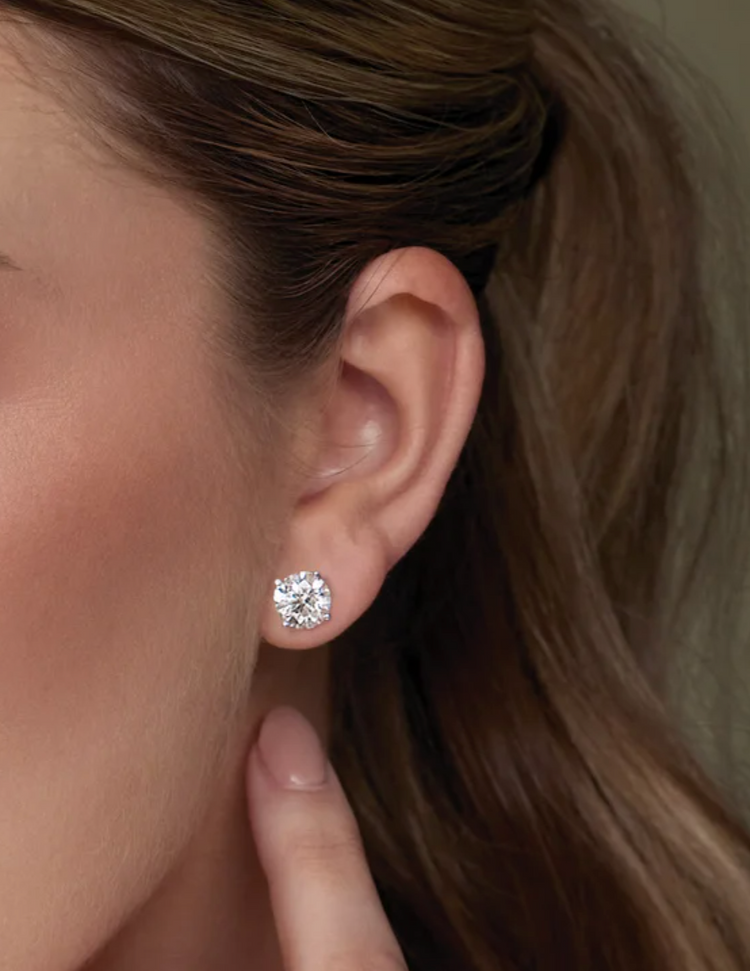 14K 4 CTTW Diamond Studs