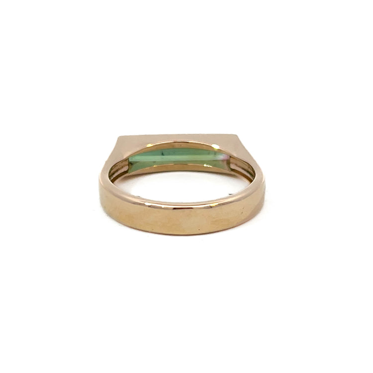 14k Yellow Gold Tourmaline Ring, Size 7