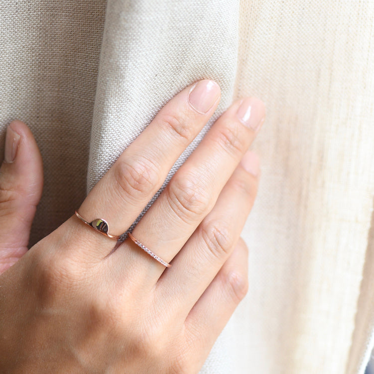 Sterling Silver Half Eternity Ring