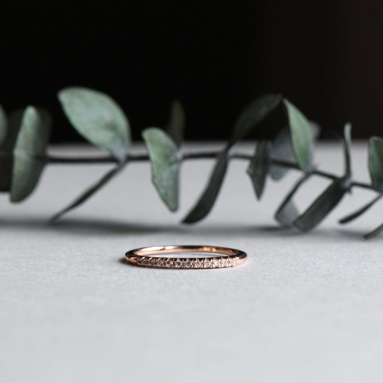 Sterling Silver Half Eternity Ring