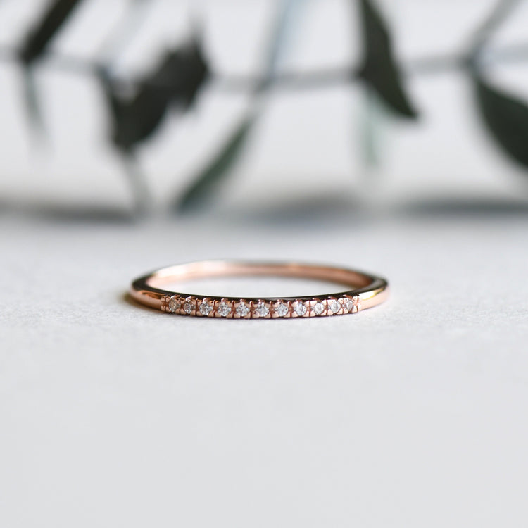 Sterling Silver Half Eternity Ring