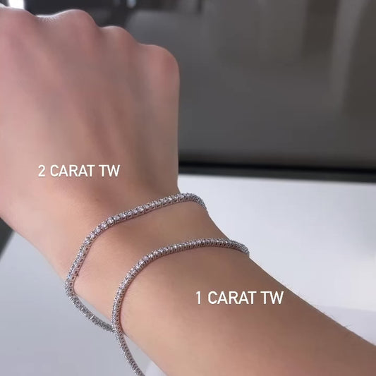 1 cttw Lab Diamond Tennis Bracelet